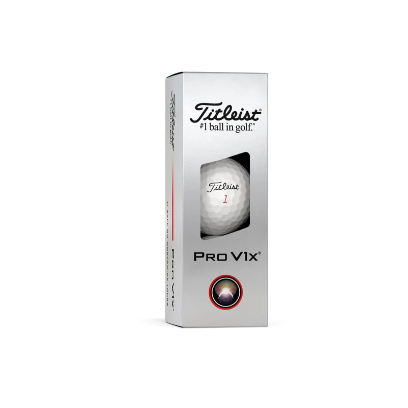 2025 Titleist Pro V1x Golf Balls White 1 Dozen (Pack of 12 Balls)