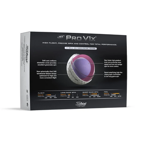 2025 Titleist Pro V1x Golf Balls White 1 Dozen (Pack of 12 Balls)