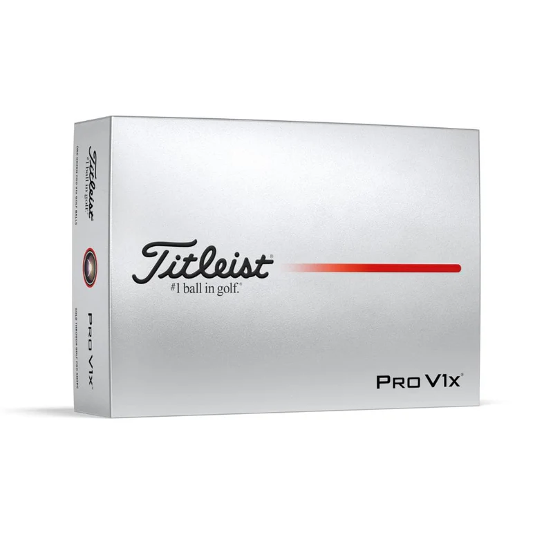 2025 Titleist Pro V1x Golf Balls White 1 Dozen (Pack of 12 Balls)