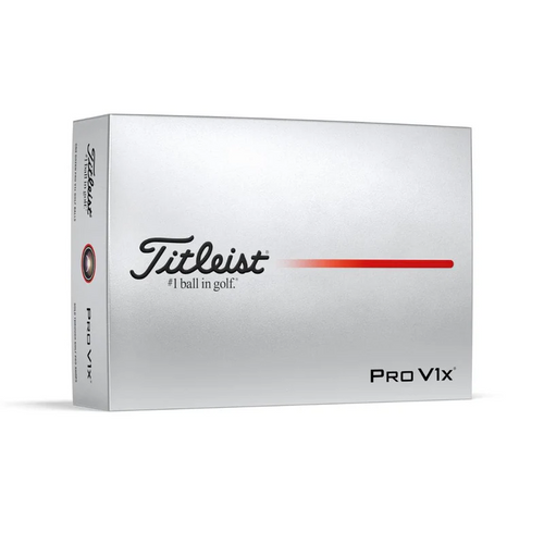 2025 Titleist Pro V1x Golf Balls White 1 Dozen (Pack of 12 Balls)